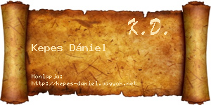 Kepes Dániel névjegykártya